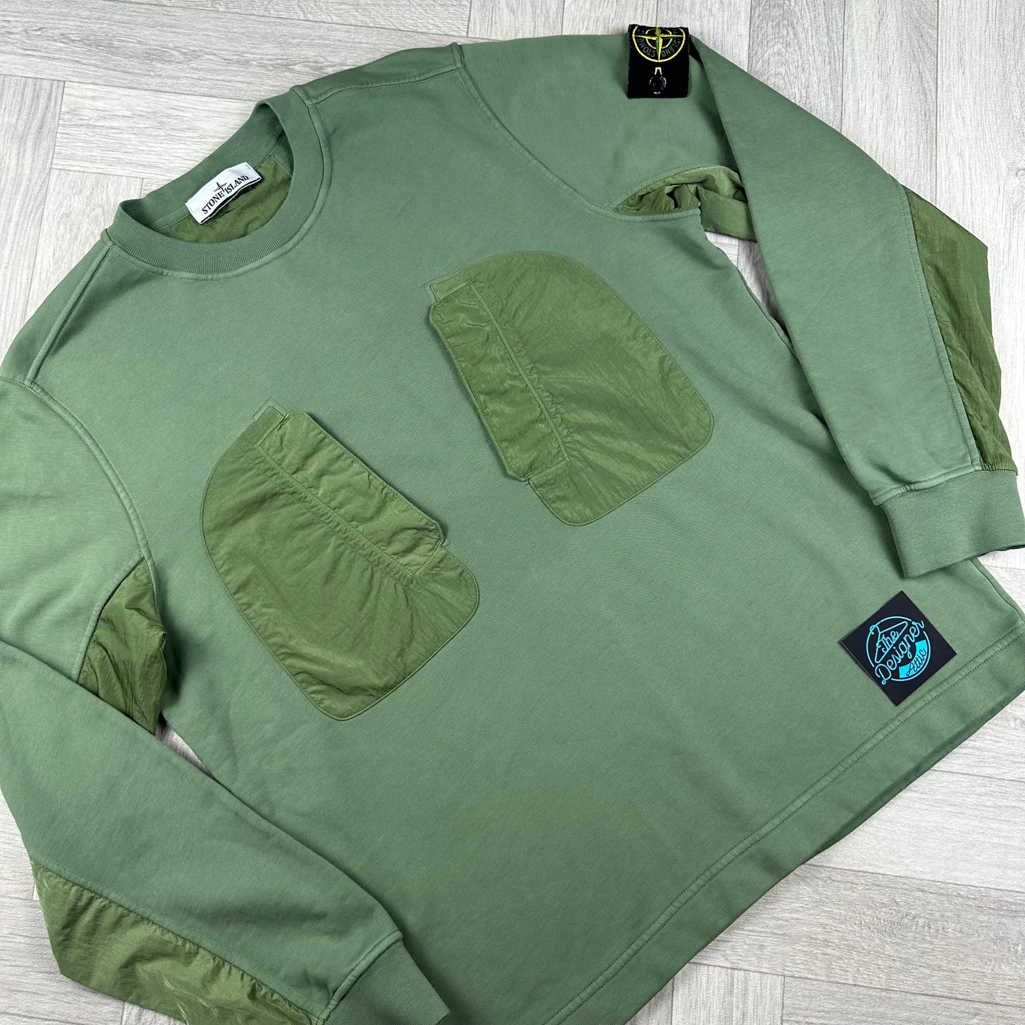 Stone Island Cotton & Nylon Sweater - Large