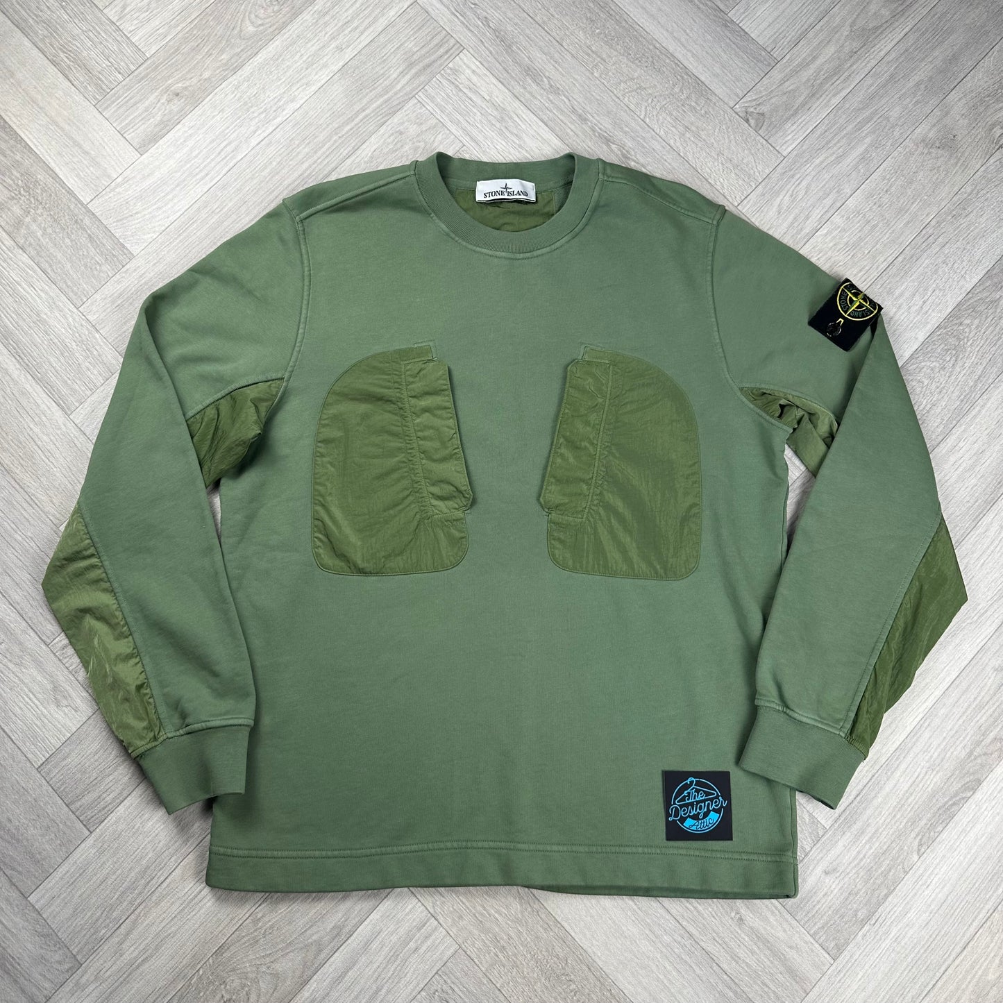 Stone Island Cotton & Nylon Sweater - Large