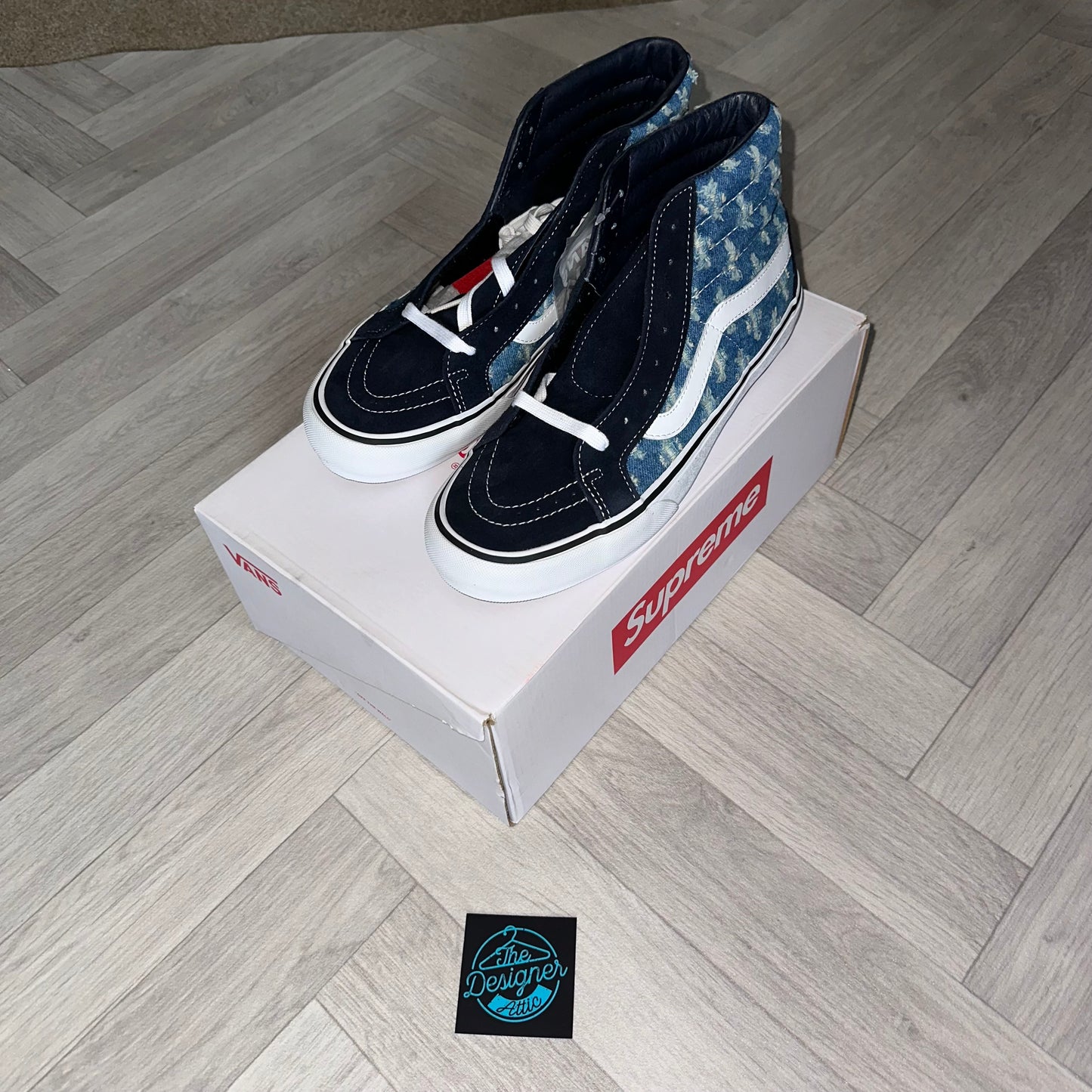 Vans x Supreme Sk8-Hi Blue denim SS20