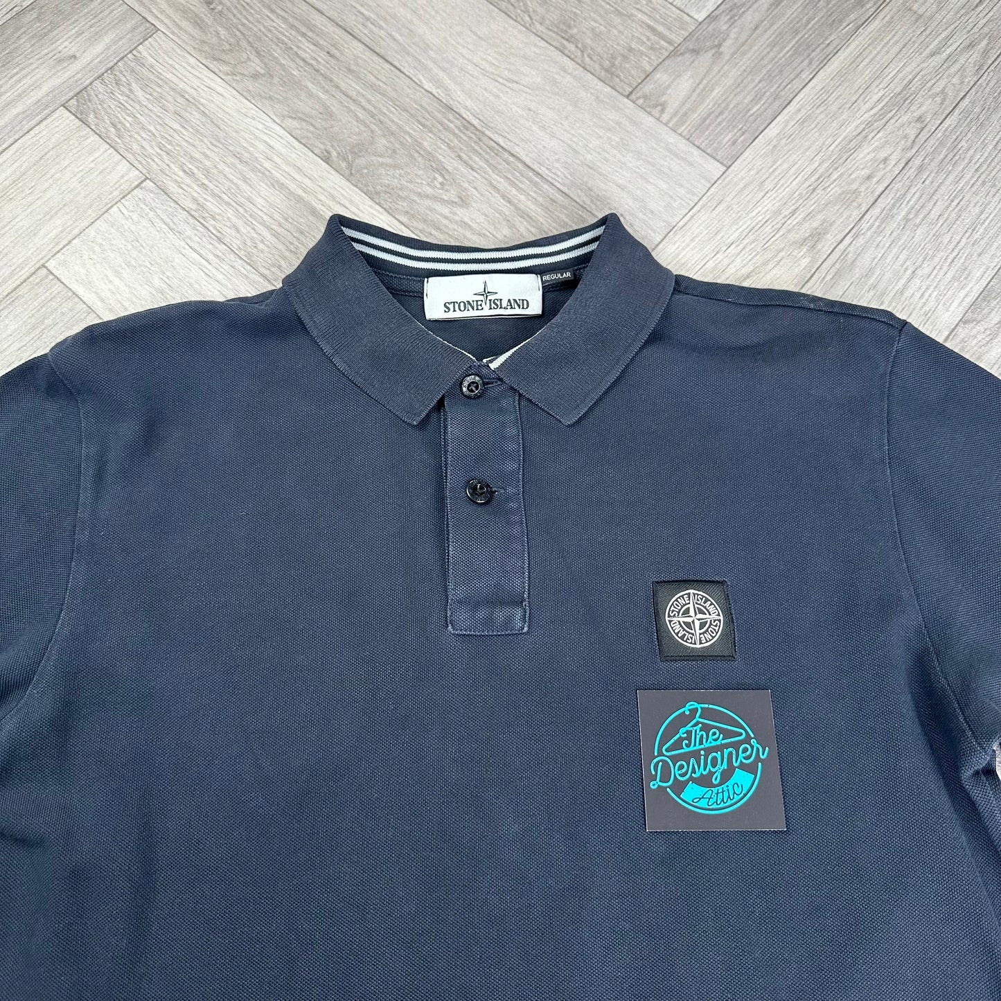 Stone Island LS polo - Medium