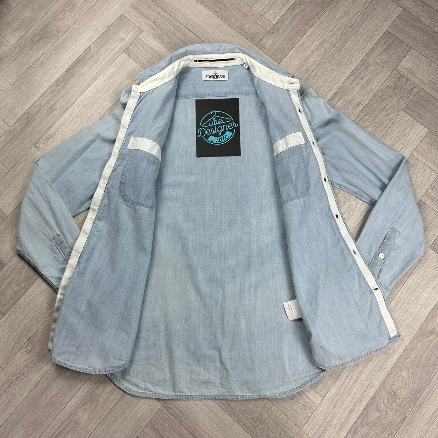 Stone Island Denim Shirt - Medium