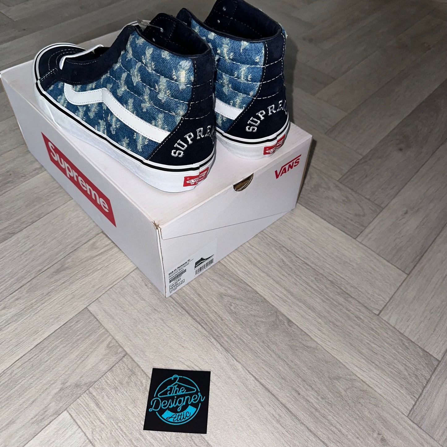 Vans x Supreme Sk8-Hi Blue denim SS20