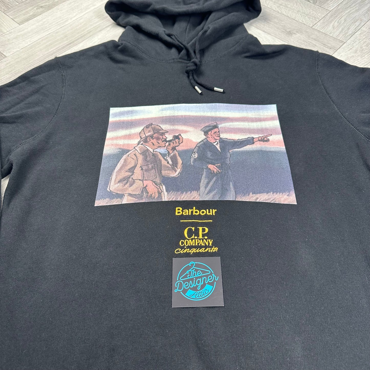 CP Company x Barbour Hoodie - Large