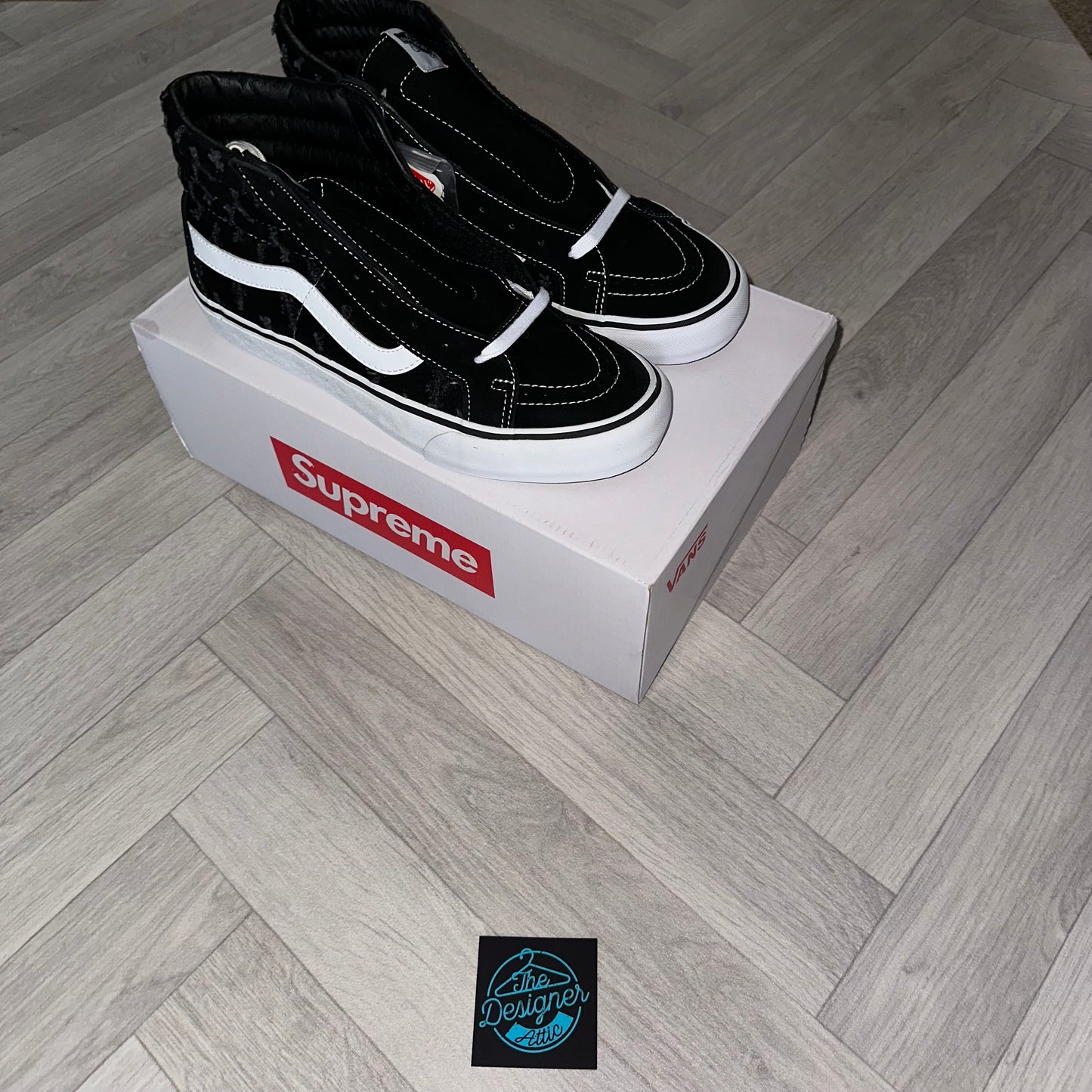 Vans x Supreme Sk8-Hi Black denim SS20