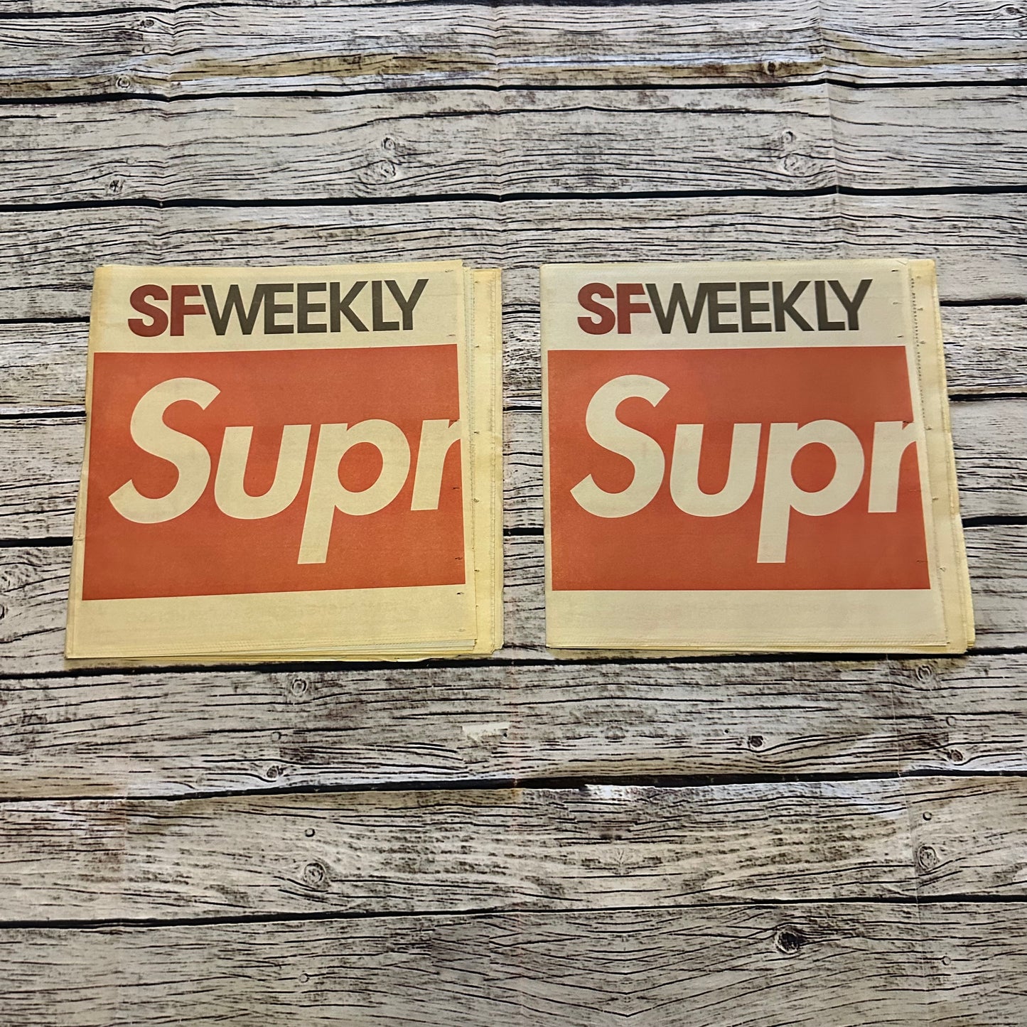 Supreme - SF Newspaper (pair) FW19