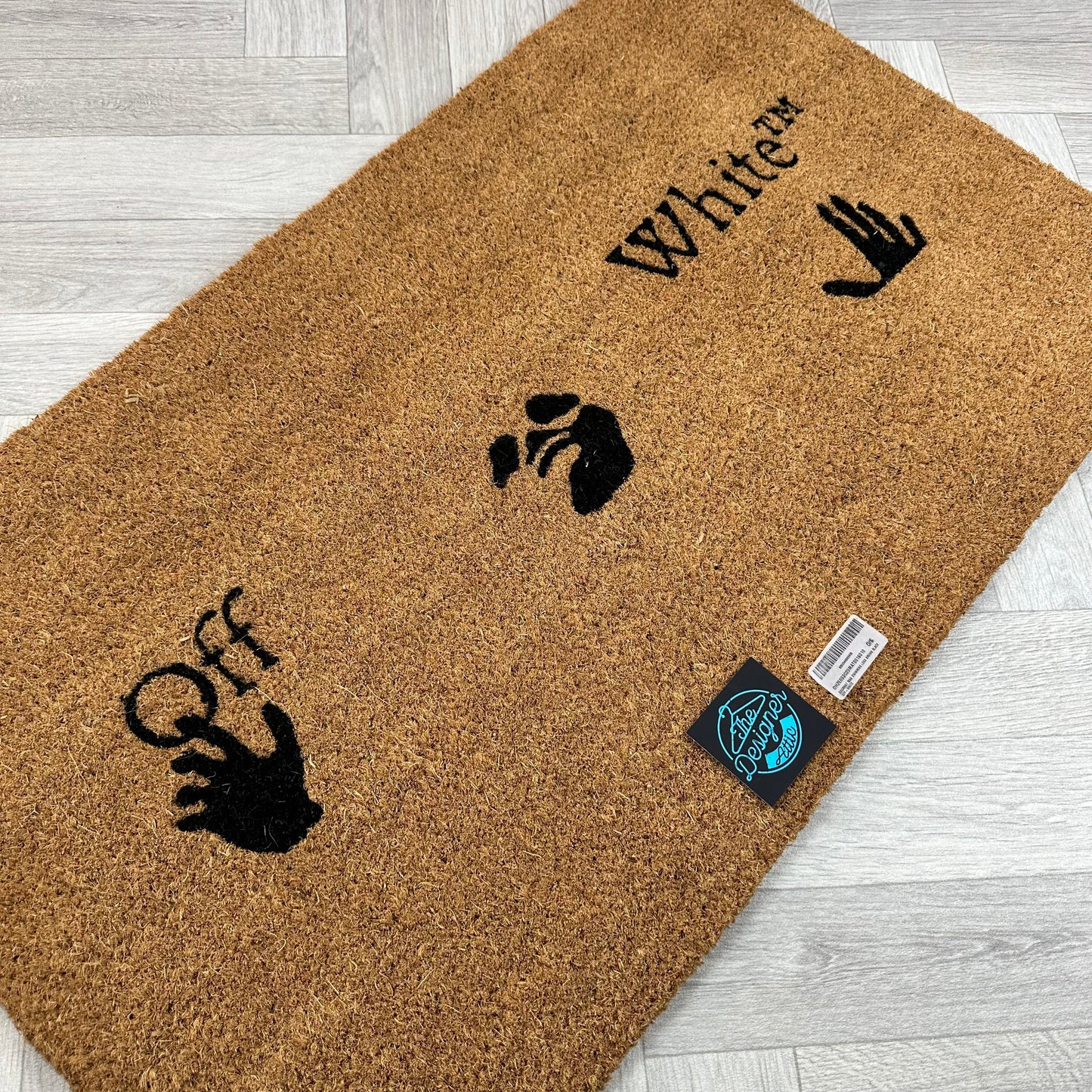 Off-White Door Mat