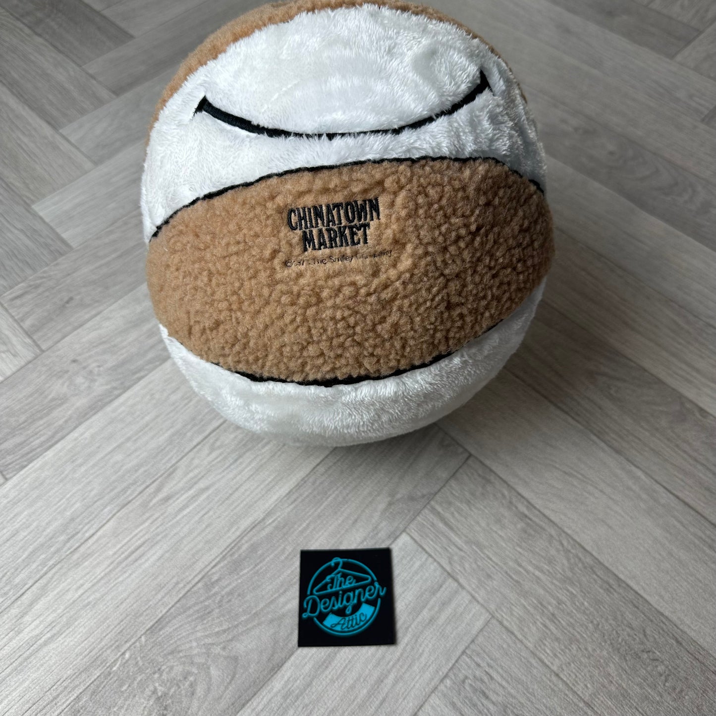 CTM Plush brown & white basketball