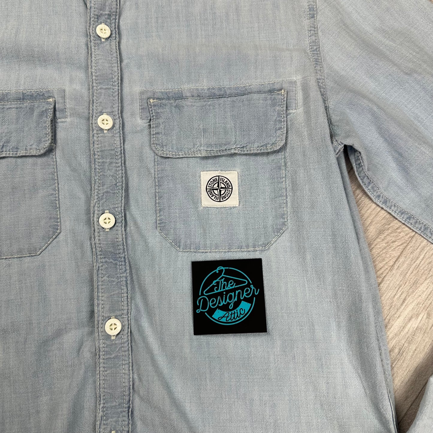 Stone Island Denim Shirt - Medium