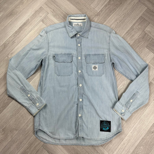 Stone Island Denim Shirt - Medium